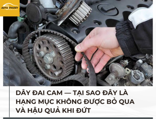 Dây đai cam — tại sao đây là hạng mục không được bỏ qua và hậu quả khi đứt