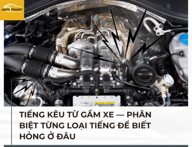 Tiếng kêu từ gầm xe — phân biệt từng loại tiếng để biết hỏng ở đâu