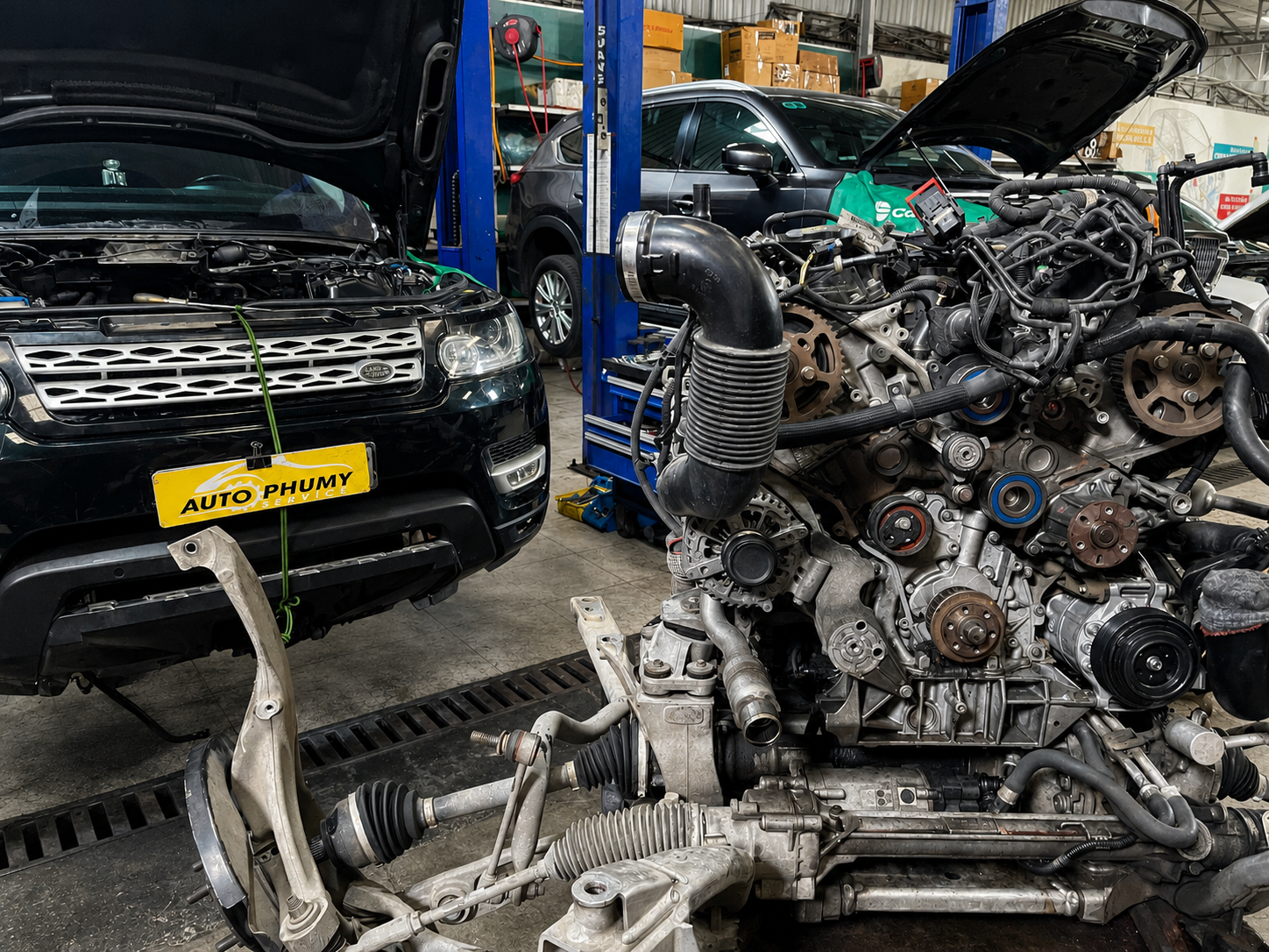Đại tu động cơ tại garage ô tô Phú Mỹ