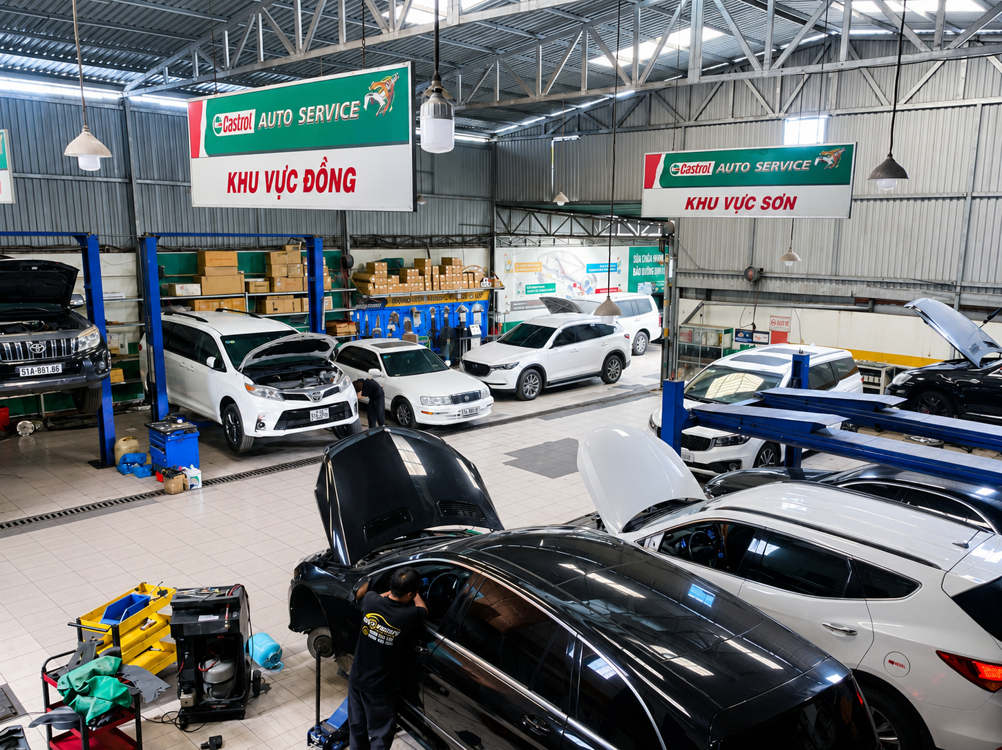 kiểm tra tổng quát Tại Garage Ô Tô Phú Mỹ