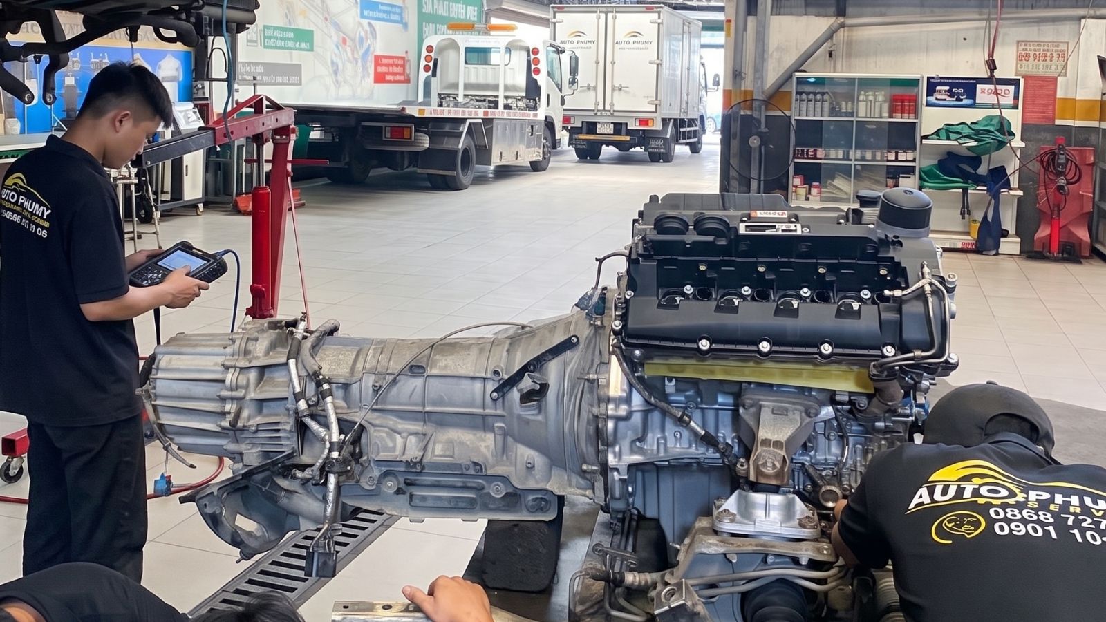 Garage Auto Phú Mỹ Kiểm Tra Động Cơ
