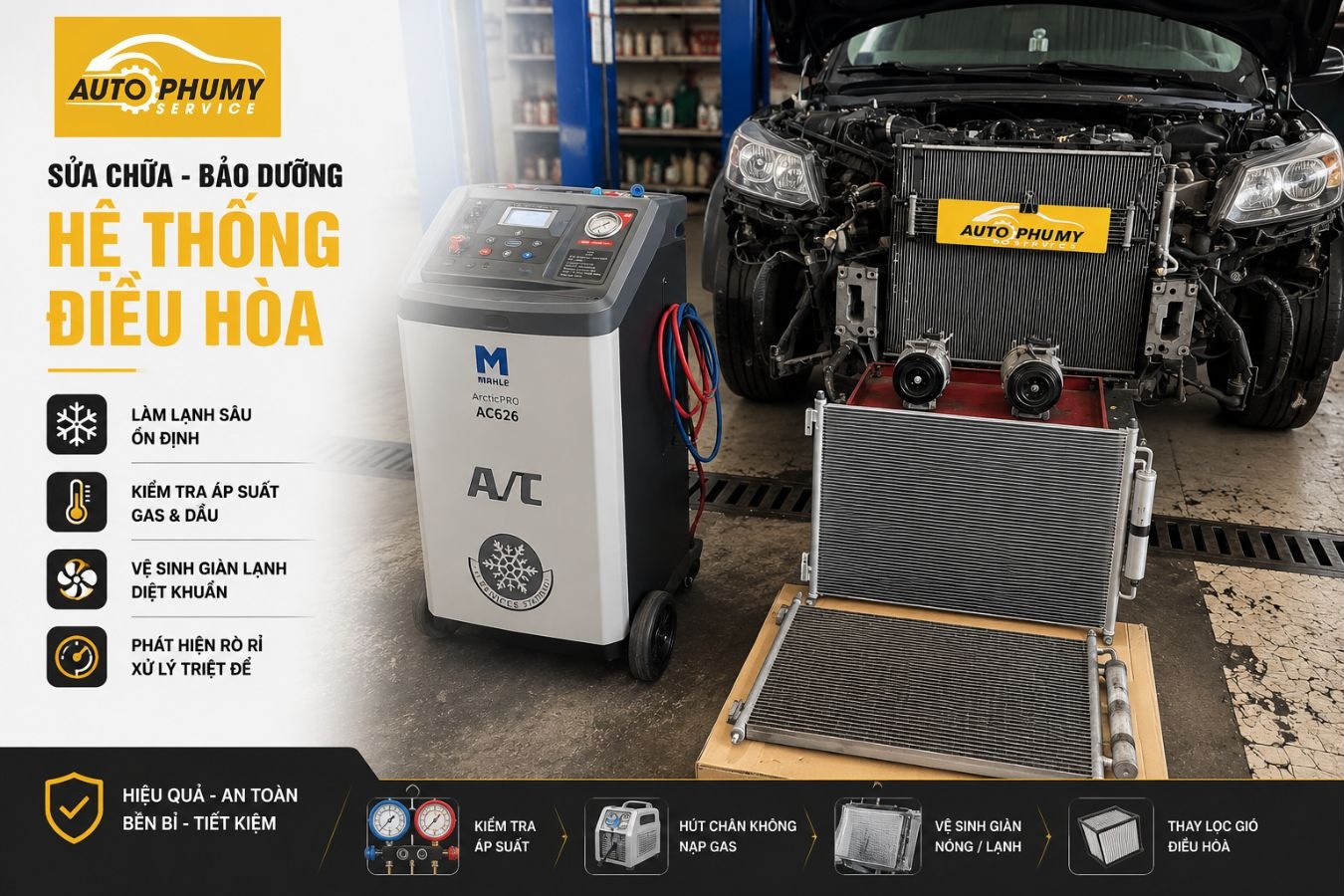 Sửa chữa hệ thống làm mát tại Garage Ô Tô Phú Mỹ