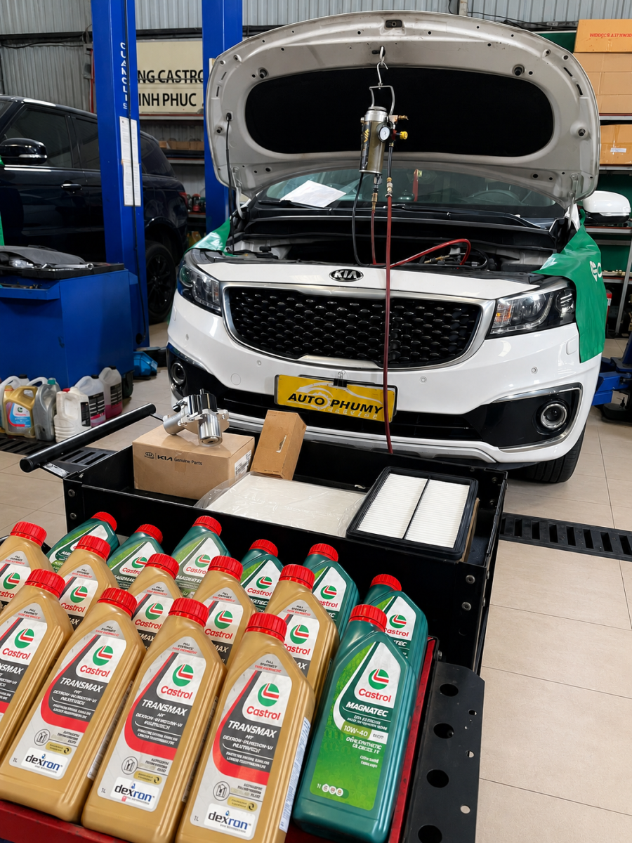 vệ sinh kim phun buồng đốt Tại Garage Ô Tô Phú Mỹ