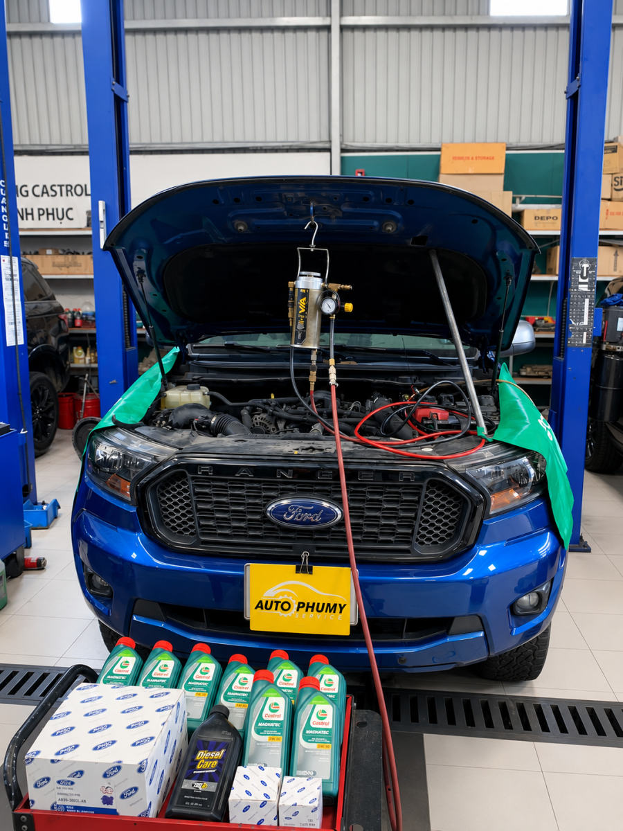 vệ sinh kim phun buồng đốt Tại Garage Ô Tô Phú Mỹ